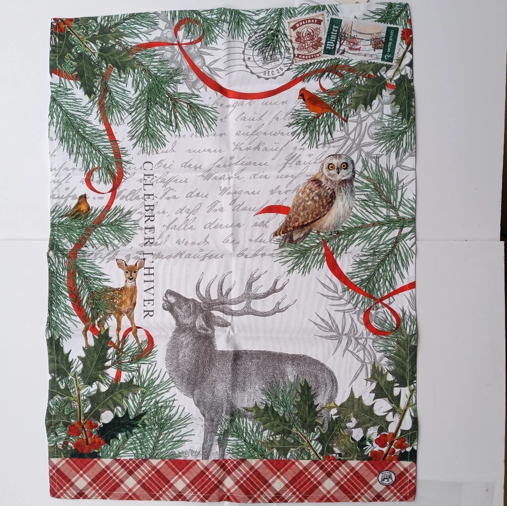 Michel Design Works by Stonewall Kitchen Winter Woodland Dish Towel & Potholder